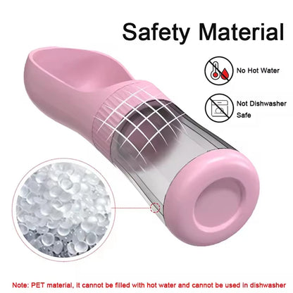 Dog Portable Water Bottle Leak Proof Pet Travel Water Dispenser Outdoor Puppy Drinking Feeder Lightweight Pet Supplies
