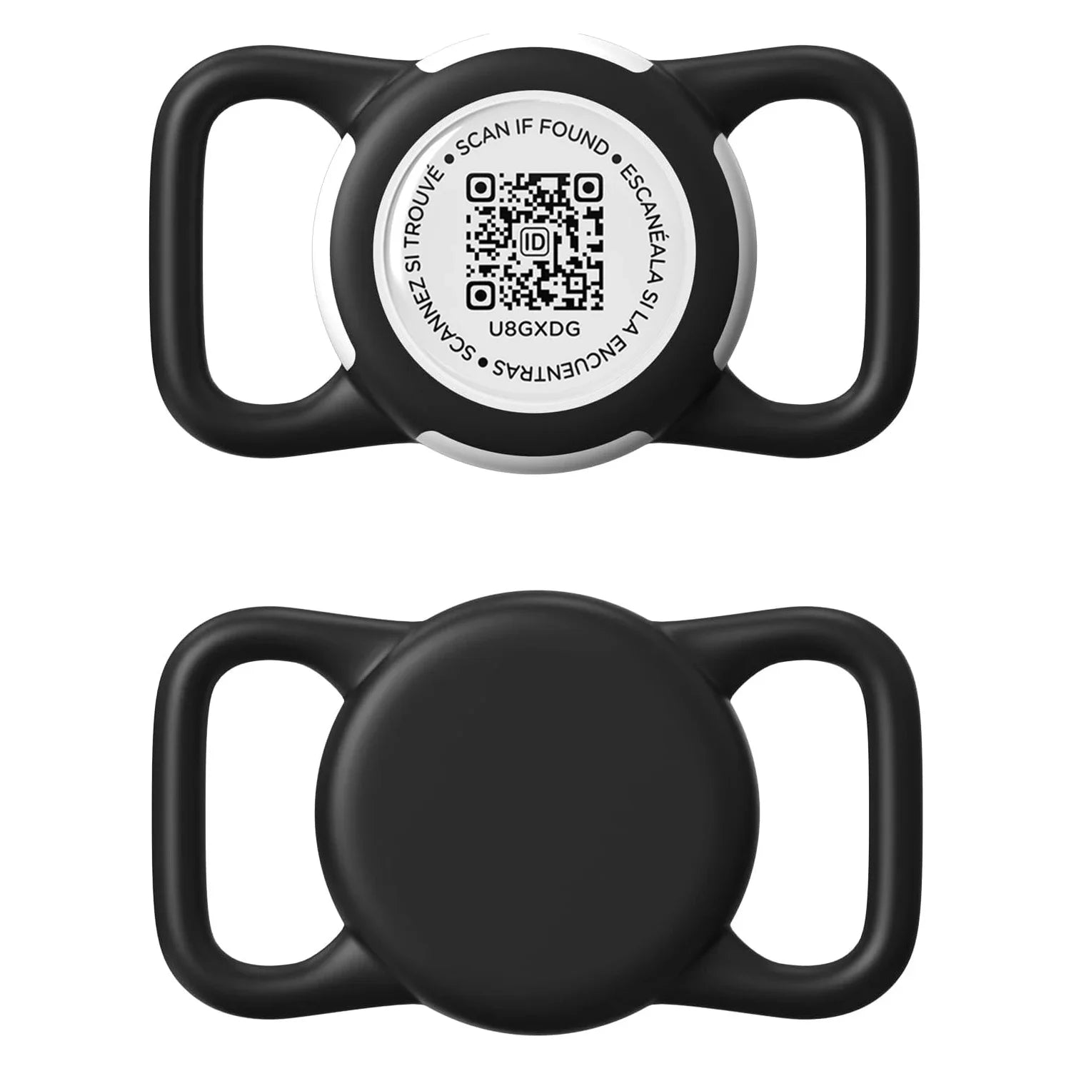 Waterproof Airtag Holder for Dog Collar with QR Code Tag, Soft Protective Lightweight Air Tag Case for Dog & Cat Collars Harness