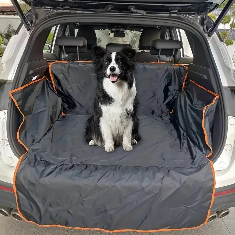 Durable Polyester Auto Trunk Mat for Pets - Non-Slip, Scratch-Resistant, Easy-Clean Mat for Suvs and Cars, Pet Safety Mat