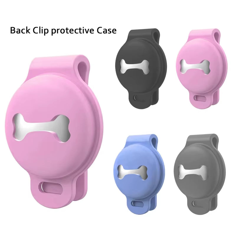 Air-Tag Dog Collar Holder Protective Cases for GPS Dog Silicone Air Tag Cover for MAX Wide 1.4" Pet Collar