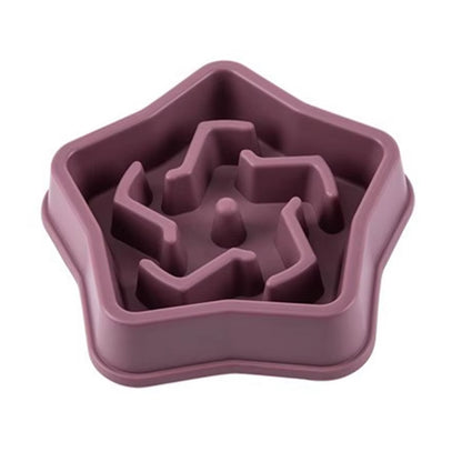 1Pc Dog Slow Food Bowl Plastic Anti-Choking Slow Eating Cloud Shape Large Dogs Prevent Vomiting and Protect Intestines