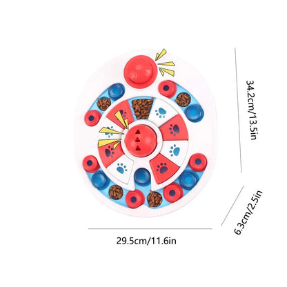 Pet Puzzle Food Plate Training Slow Feeder Dog Interactive Feeding Bowl Mental Food Dispenser Enrichment Anti-Slip Puzzle Toys