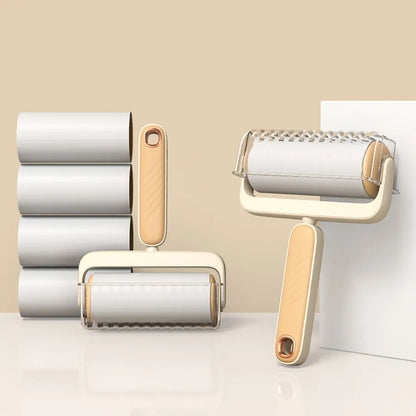 Tearable Roll Paper Sticky Roller Brush Plush Razor Replaceable Core Cleaning Tool Pet Hair Removal Roller Carpet Cleaning Brush