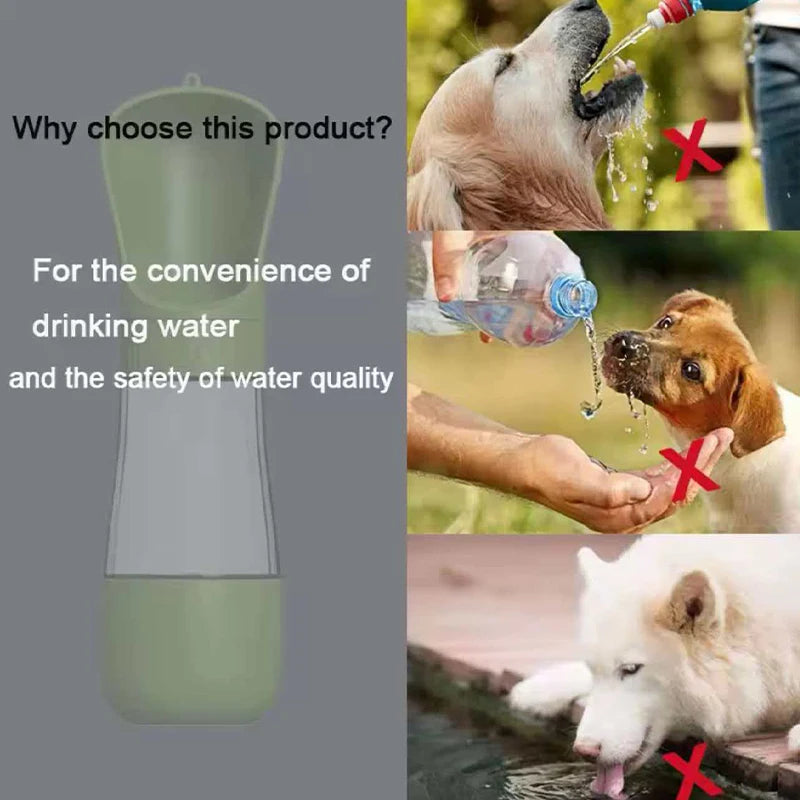 Dog Portable Water Bottle Leak Proof Pet Travel Water Dispenser Outdoor Puppy Drinking Feeder Lightweight Pet Supplies