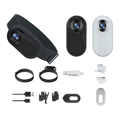 Pet Collar Camera HD 1080P Mini Sports Camera with Screen Video Recording Outdoor Wireless Camera Collar Pet Cat Safety Supplies