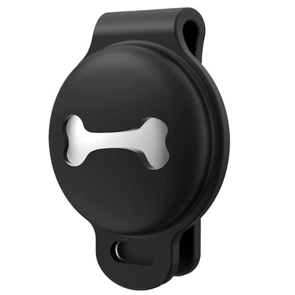 Air-Tag Dog Collar Holder Protective Cases for GPS Dog Silicone Air Tag Cover for MAX Wide 1.4" Pet Collar