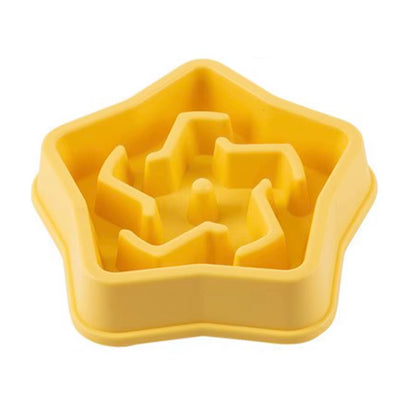 1Pc Dog Slow Food Bowl Plastic Anti-Choking Slow Eating Cloud Shape Large Dogs Prevent Vomiting and Protect Intestines