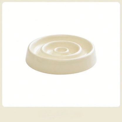 High-Quality Pet Slow-Eating Bowl, Ceramic Dish, Neck-Protecting Bowl, Anti-Choking Slow-Eating Food Bowl, Dog Food Bowl, Food Tray