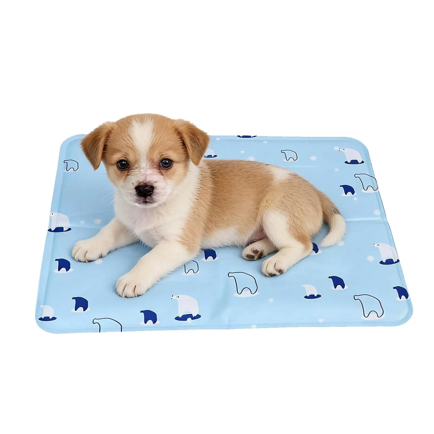 Cooling Pet Mat Breathable Washable Summer Pad Dog Cat Self Cool Blanket for Kennel Crate and Bed Sleeping Dog Cooling Pad