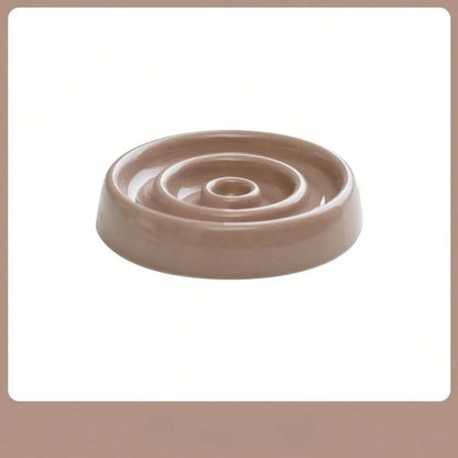 High-Quality Pet Slow-Eating Bowl, Ceramic Dish, Neck-Protecting Bowl, Anti-Choking Slow-Eating Food Bowl, Dog Food Bowl, Food Tray