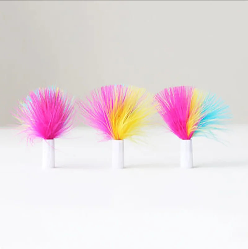 Smart Electric Cat Toy Interactive Turntable Funny Game Toy for Kitten Cat Play Moving Toy with Feather Cat Teaser Accessory