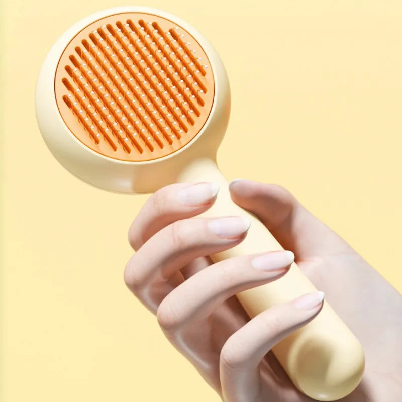 Cat Brush Self-Cleaning Cat Brush Pet Hair Remover One Click Combs for Cats Hair Cleaning Pet Grooming Massage Dog Comb Brushes