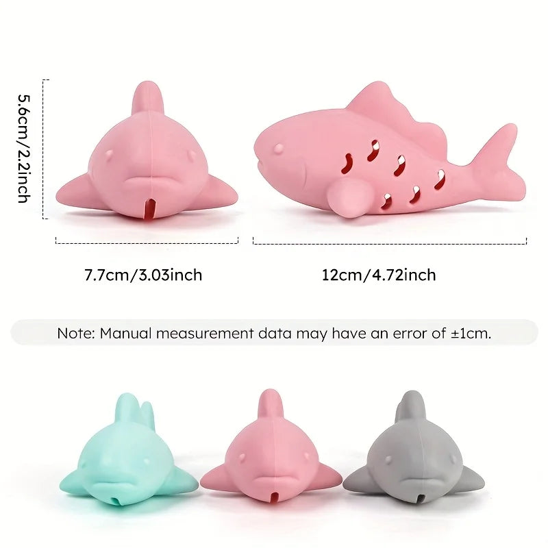 Toy with Shaped Treat Dispenser - Durable Bite-Resistant Design, Hiding Food & Grinding Teeth Entertainment,Silicone Pet Toy