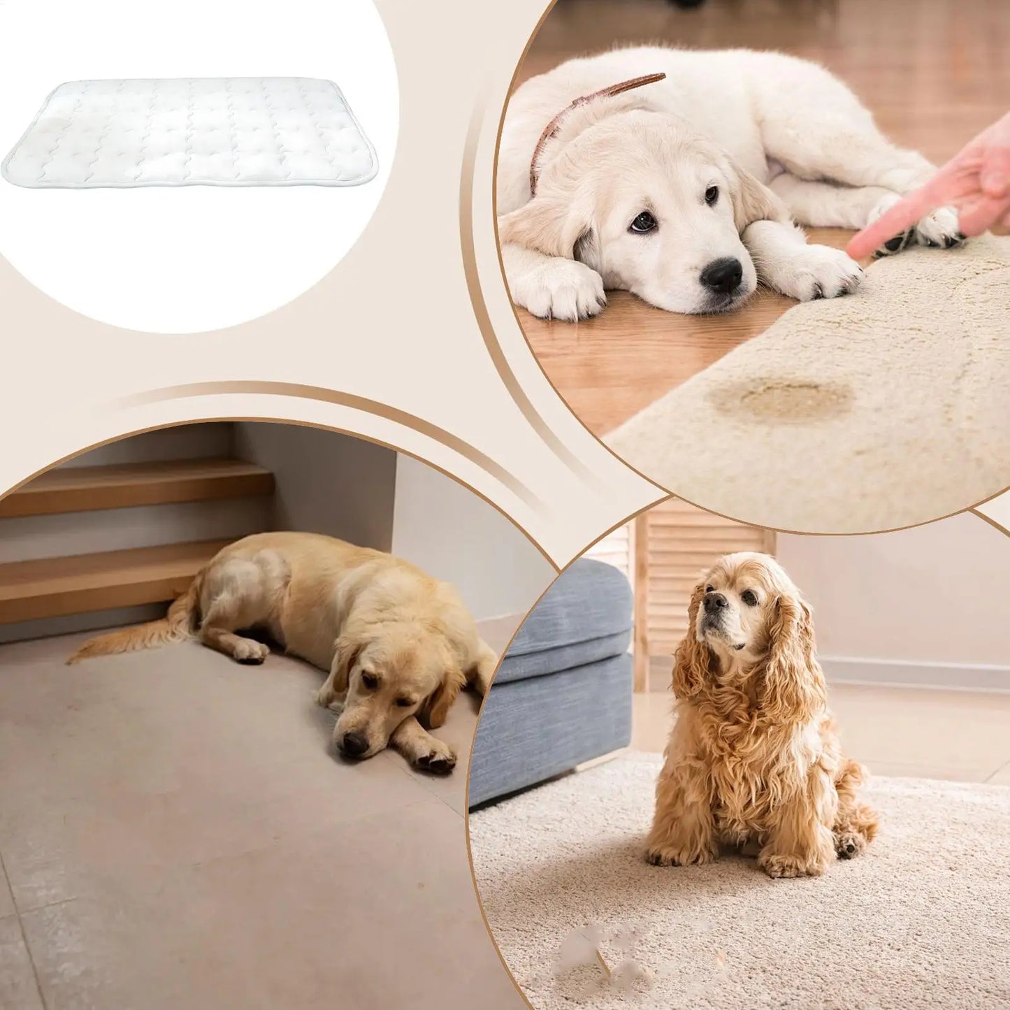 Dog Cooling Mat Breathable Washable Pet Supplies Pet Cooling Mat Cat Bed for Indoor Outdoor Home Balcony Travel Camping Crate