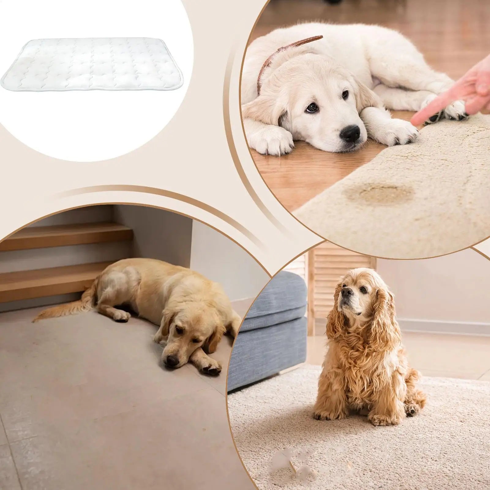 Dog Cooling Mat Breathable Washable Pet Supplies Pet Cooling Mat Cat Bed for Indoor Outdoor Home Balcony Travel Camping Crate